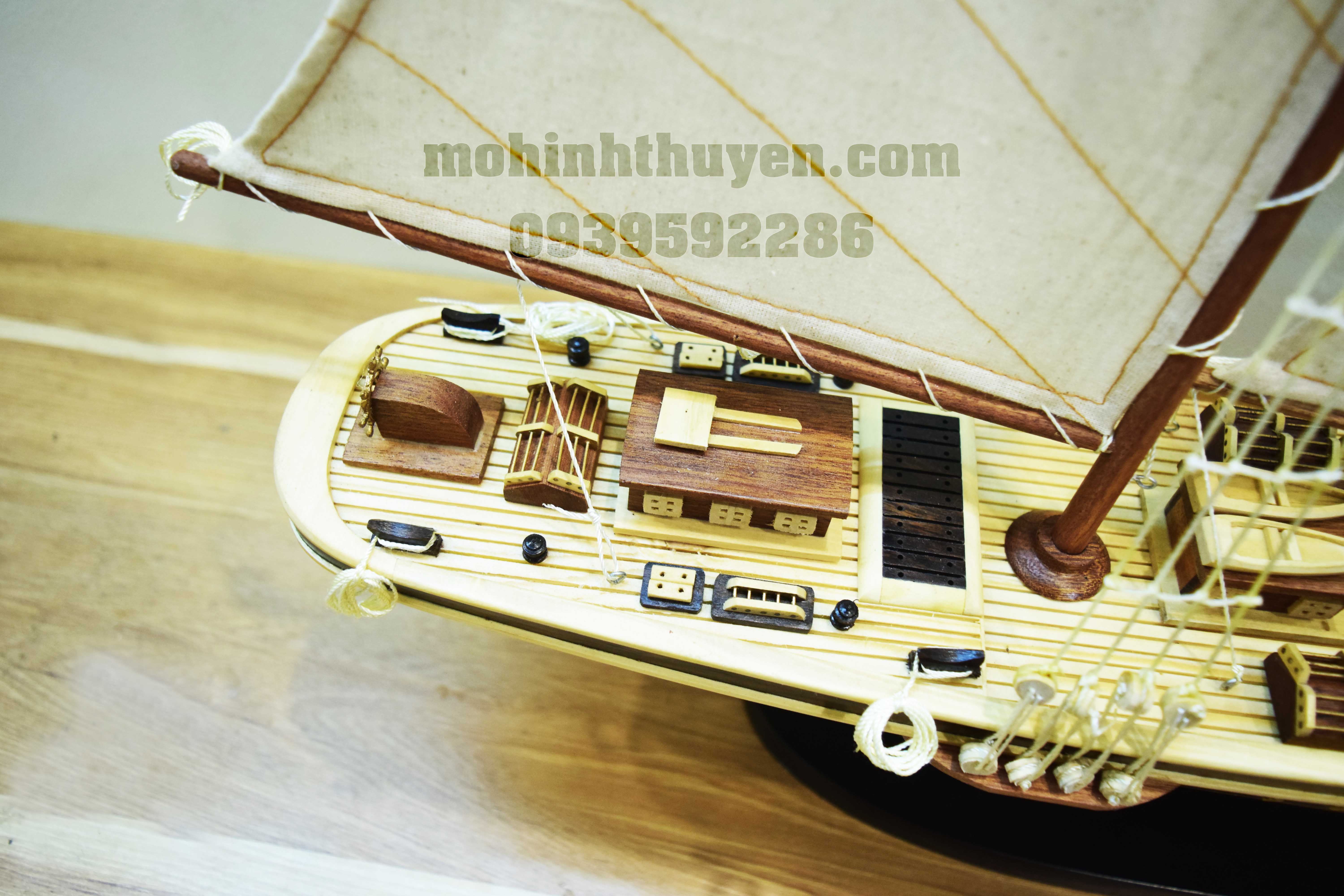 Atlantic Mô hình thuyền gỗ Hà Nội, thuyền phong thủy
