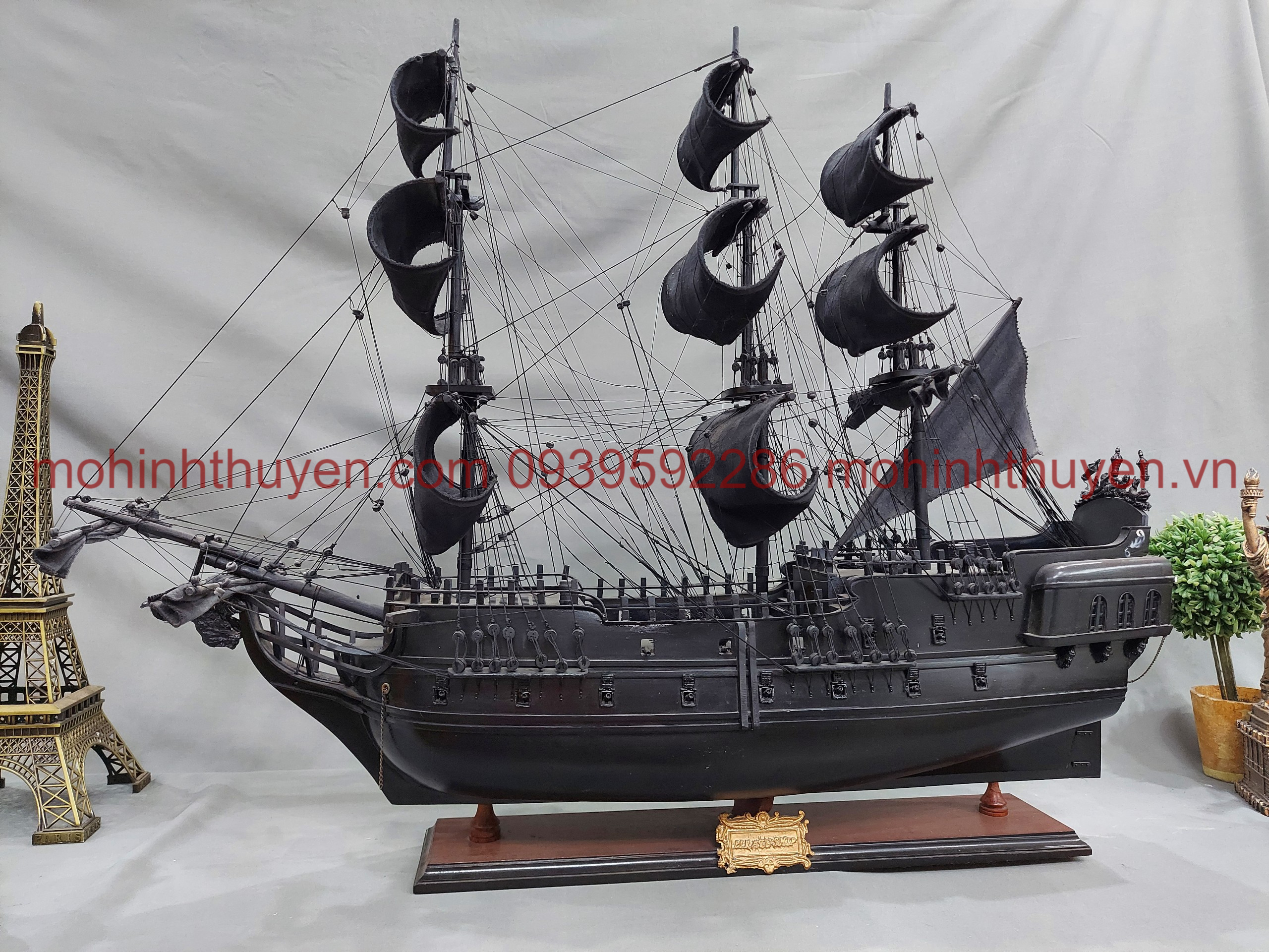 Thuyền gỗ mô hình Black Pearl